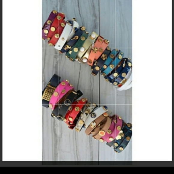 Tory Burch Yellow Leather Wrap Bracelet - Picture 7 of 7